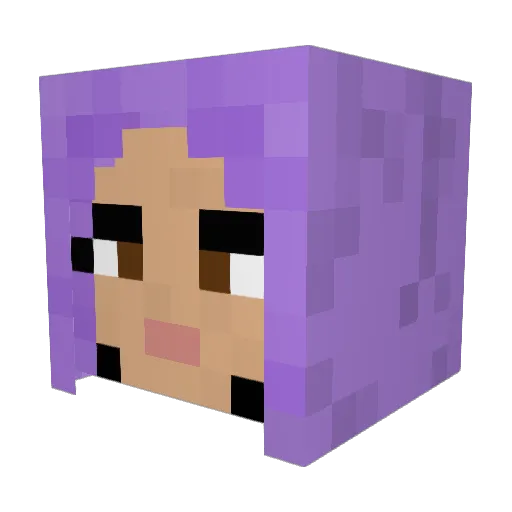 3daggi Minecraft avatar head, 3D render