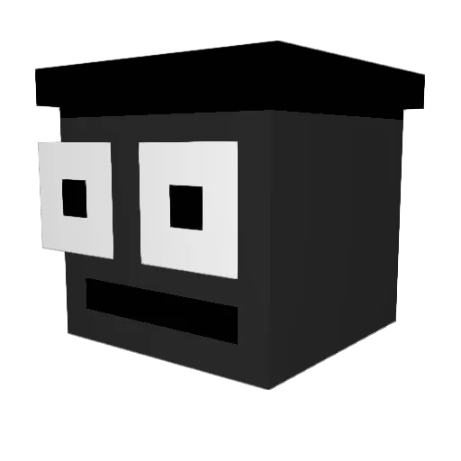 3darken Minecraft avatar head, 3D render