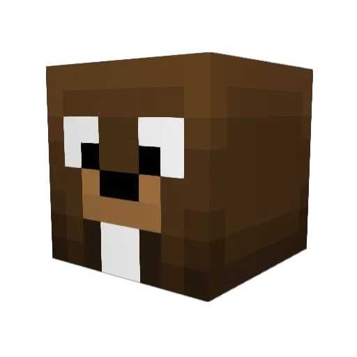 3daysworld Minecraft avatar head, 3D render