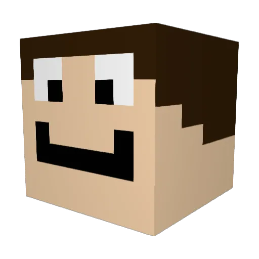 3dc1 Minecraft avatar head, 3D render