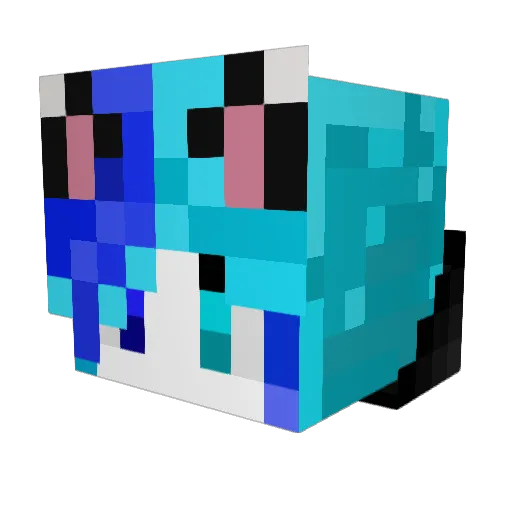 3ddie_24 Minecraft avatar head, 3D render