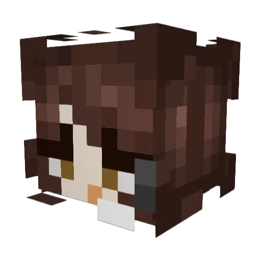 3decay Minecraft avatar head, 3D render