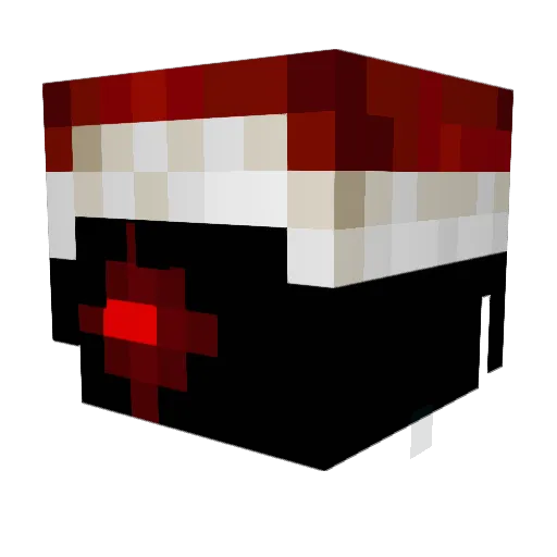 3del Minecraft avatar head, 3D render