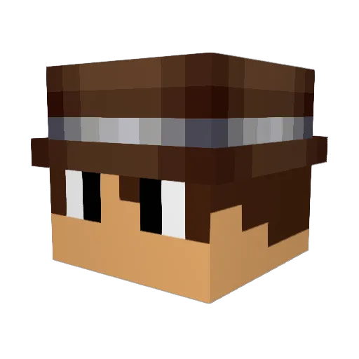 3destro3 Minecraft avatar head, 3D render
