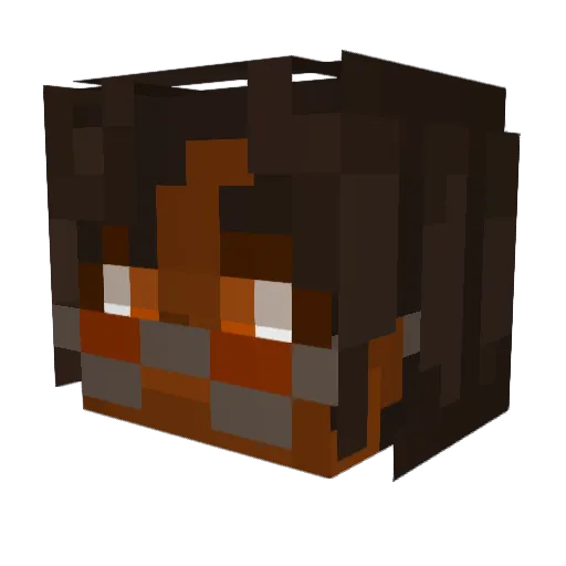 3dghouls Minecraft avatar head, 3D render