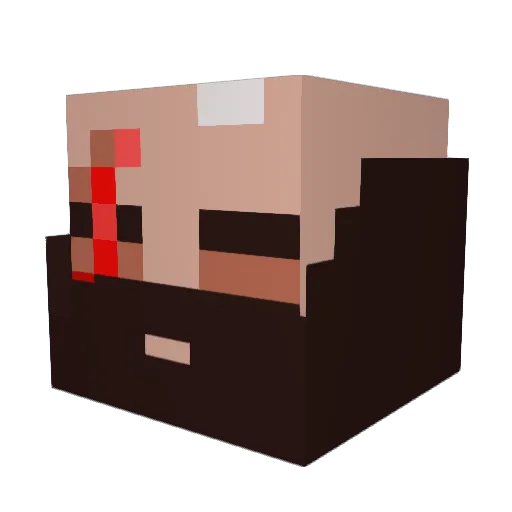 3dollarscash Minecraft avatar head, 3D render