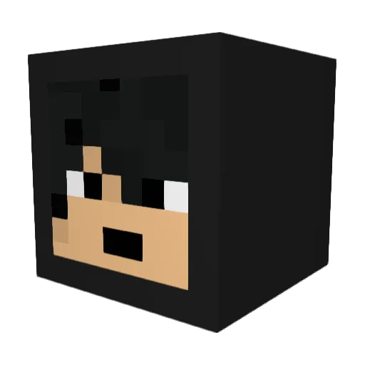 3dpassi Minecraft avatar head, 3D render