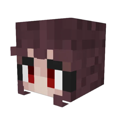 3drXx Minecraft avatar head, 3D render