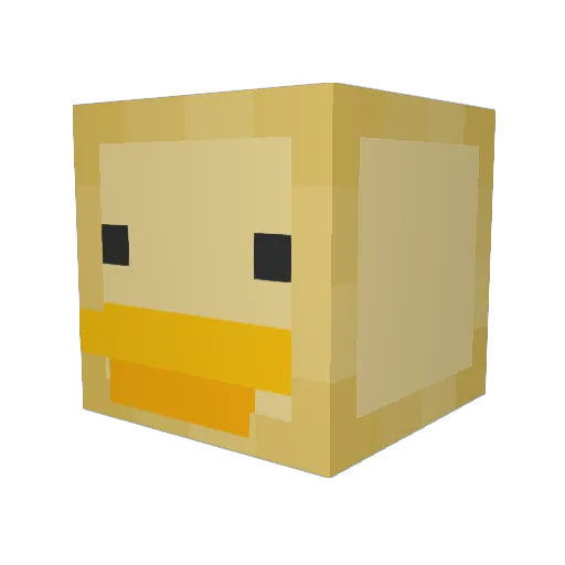3dsh Minecraft avatar head, 3D render