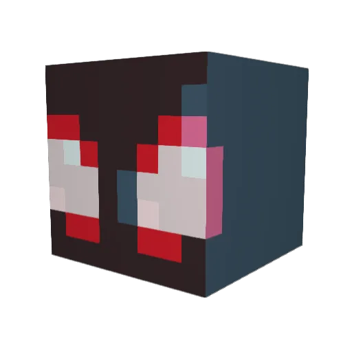 3dslove Minecraft avatar head, 3D render
