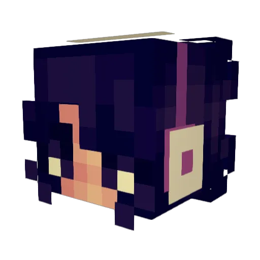 3dyn Minecraft avatar head, 3D render