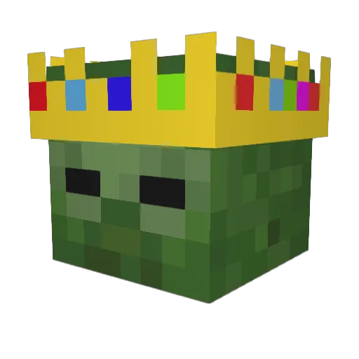 3e7u Minecraft avatar head, 3D render