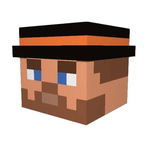 3ealms Minecraft avatar head, 3D render