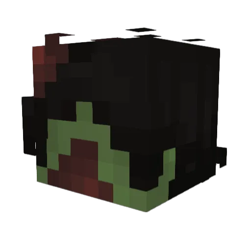 3edi Minecraft avatar head, 3D render