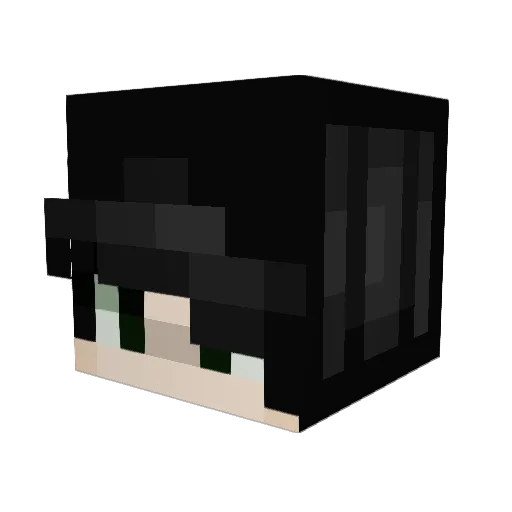 3els Minecraft avatar head, 3D render