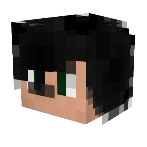 3eme1ka Minecraft avatar head, 3D render