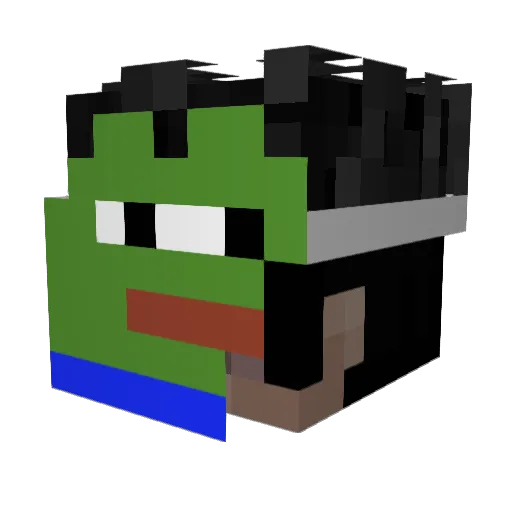 3gakgb Minecraft avatar head, 3D render