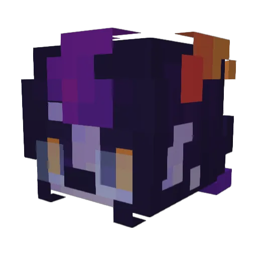 3gg0 Minecraft avatar head, 3D render