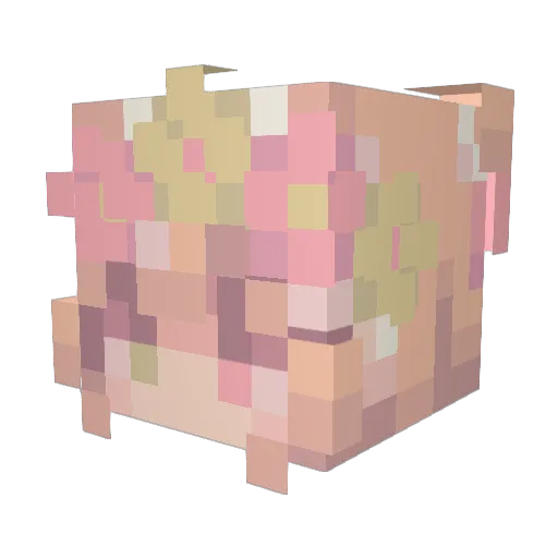 3goose_ Minecraft avatar head, 3D render