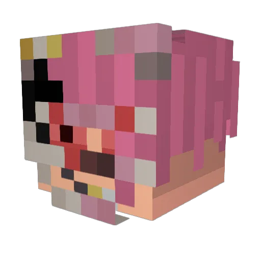 3goth2002 Minecraft avatar head, 3D render