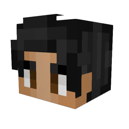 3hesy Minecraft avatar head, 3D render