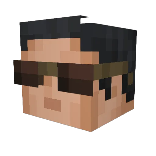 3hringot_ Minecraft avatar head, 3D render