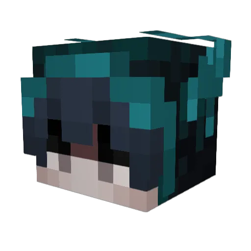 3i3i Minecraft avatar head, 3D render