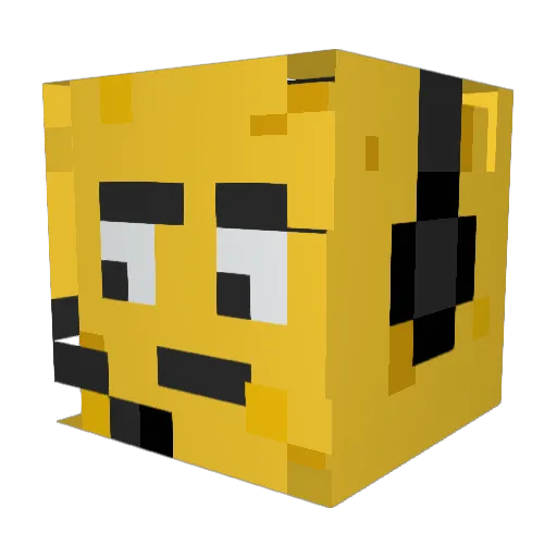 3iche Minecraft avatar head, 3D render