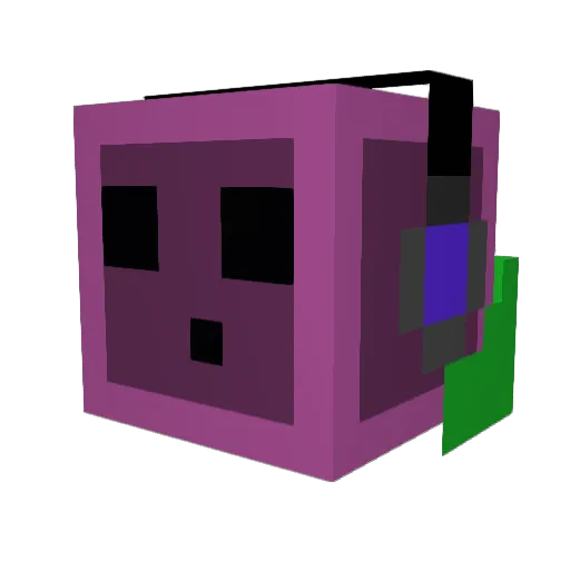 3jrh Minecraft avatar head, 3D render