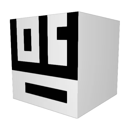 3jx_ Minecraft avatar head, 3D render