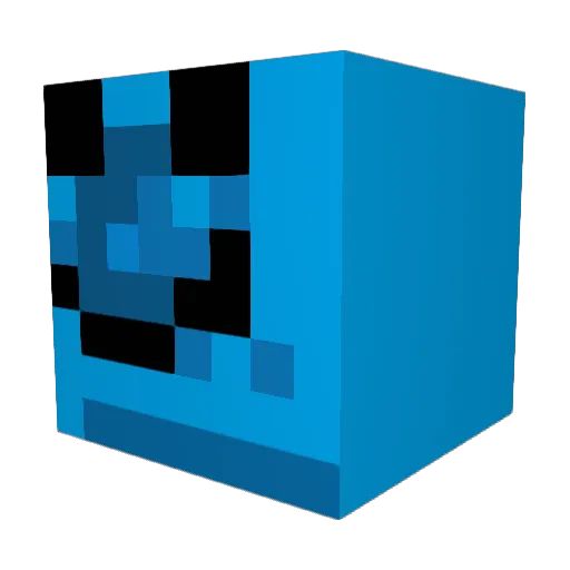 3kWaizz Minecraft avatar head, 3D render