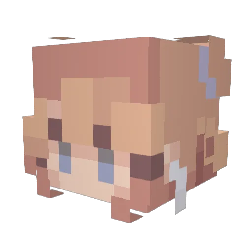 3kisha7 Minecraft avatar head, 3D render