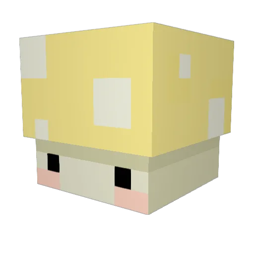 3kkasit Minecraft avatar head, 3D render