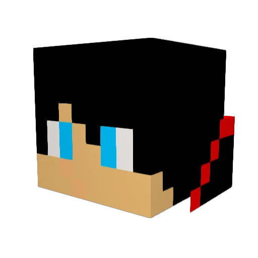 3krema96 Minecraft avatar head, 3D render