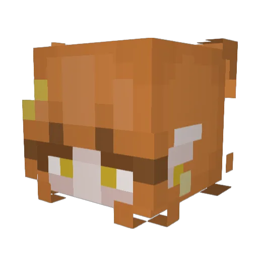 3l1xer Minecraft avatar head, 3D render