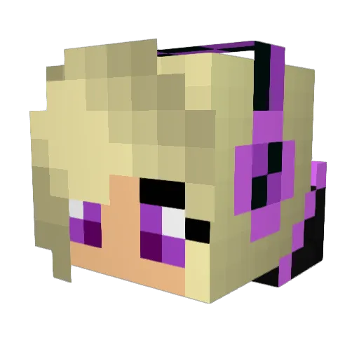 3lackViper Minecraft avatar head, 3D render