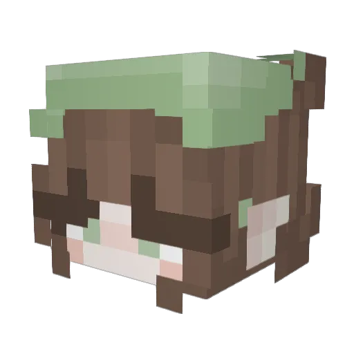 3lair_ Minecraft avatar head, 3D render