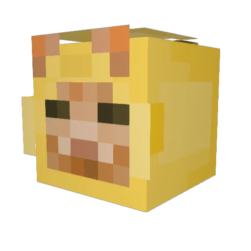 3lemon_ Minecraft avatar head, 3D render