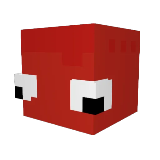 3level Minecraft avatar head, 3D render