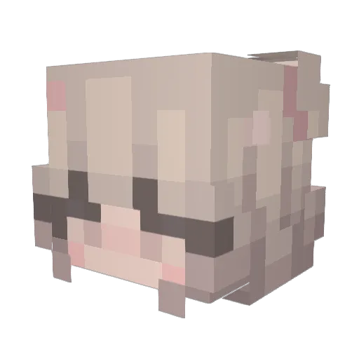 3lianaa_ Minecraft avatar head, 3D render