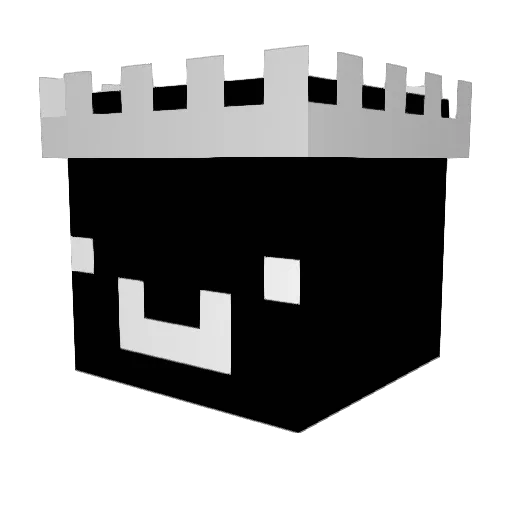 3liasK Minecraft avatar head, 3D render