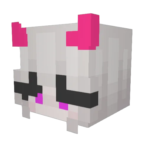 3llayra Minecraft avatar head, 3D render