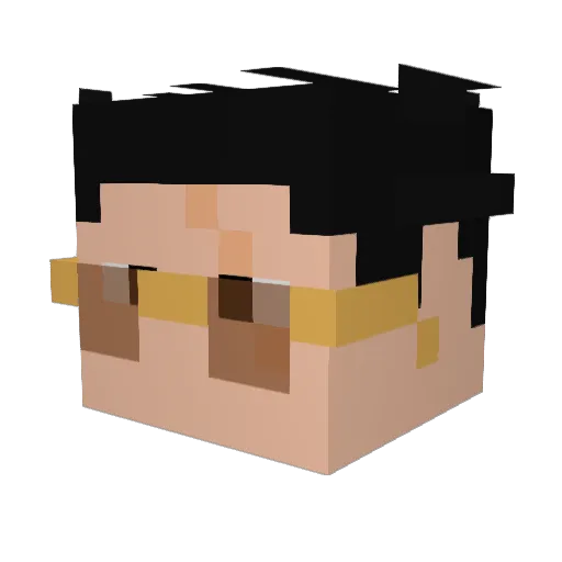3lmerr Minecraft avatar head, 3D render