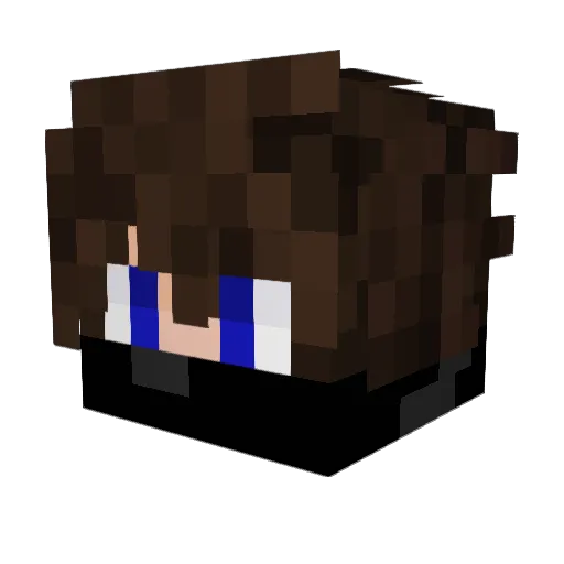 3loud Minecraft avatar head, 3D render