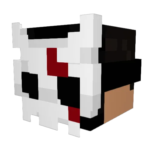 3loush Minecraft avatar head, 3D render