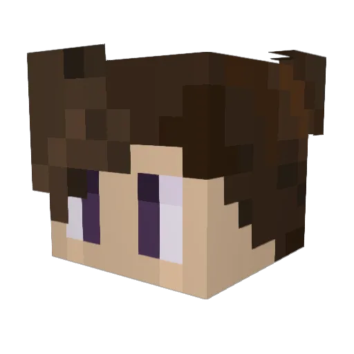 3m1l10 Minecraft avatar head, 3D render