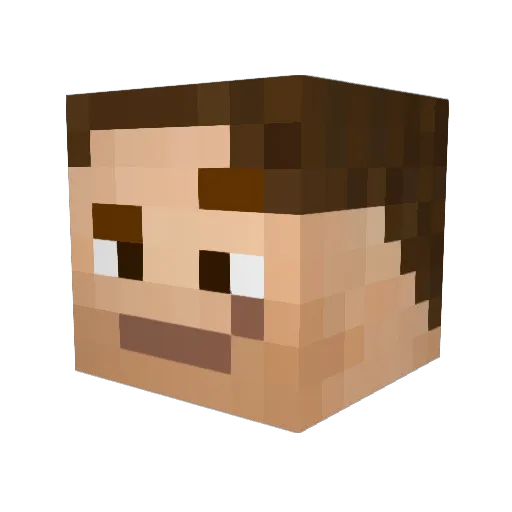 3marro Minecraft avatar head, 3D render