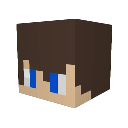 3mato3 Minecraft avatar head, 3D render