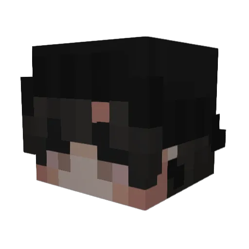 3mi9 Minecraft avatar head, 3D render