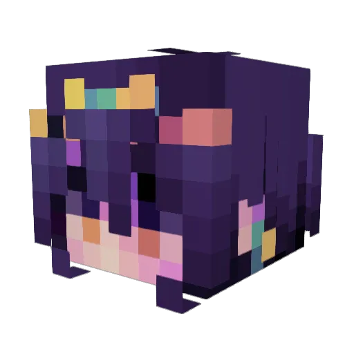 3mibtw Minecraft avatar head, 3D render